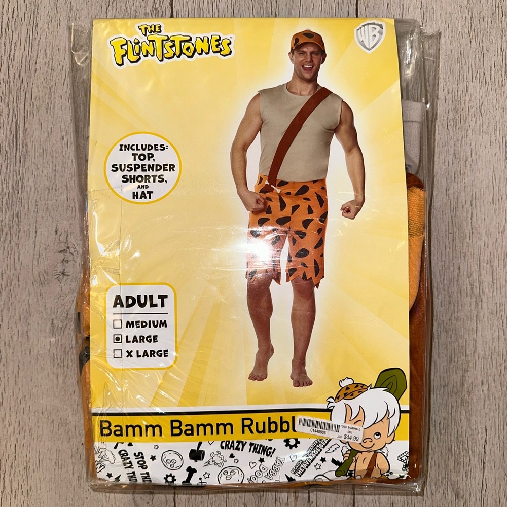 Men’s Flintstones Halloween costume size L